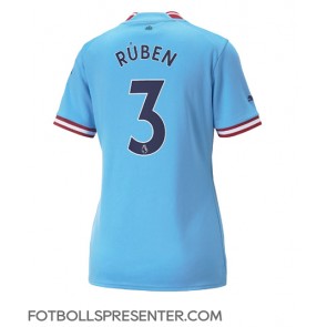 Manchester City Ruben Dias #3 Hemma Matchtröja Dam 2022-23 Kortärmad